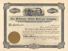 Arkansas Valley Railroad Co. - 1900's dated Unissued Railway Stock Certificate - picture