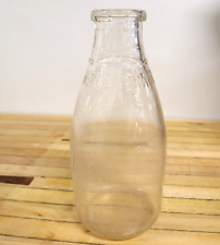 Vintage Belle Vernon CCS-R Clear Glass Bottle Quart Liquid 8.5 in picture
