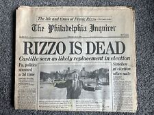 1991 JULY 17 PHILADELPHIA INQUIRER NEWSPAPER “RIZZO IS DEAD” VINTAGE picture