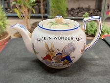 1960's Old Vintage Harrods Ltd. London Alice in Wonderland Fantasy Theme Teapot picture