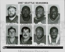 1987 Press Photo Seattle Seahawks Football Players - afa20940 picture