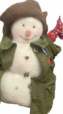 Hallmark Mitford Snowman Miss Rose Scarecrow Plush Christmas 10