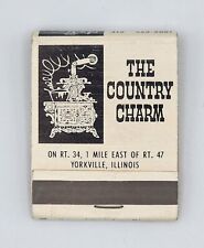 Front Strike Matchbook~ The Country Charm~ Yorkville, Illinois~ IL picture