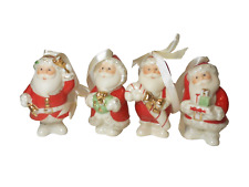 Lenox Ornaments Santa Standabouts Set of 4 Santa Figurines 2004 picture