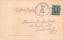 1907 Williamsburg Michigan MI Postmark Population 2,597 Sunset Traverse Bay PC picture