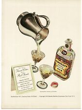 1940 Schenley's Gin Martini Cartier Silver Pitcher Vintage Print Ad picture