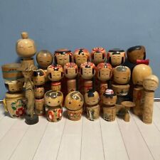 Wooden Kokeshi Doll Japanese Folk Collection All by the artist Set Huge Lot #9 picture