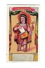 c1890 Stock Trade Card US American Indian picture