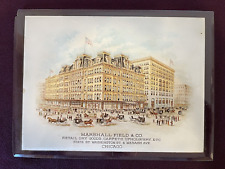 RARE Vintage Marshall Field & Co PLAQUE Horse & Buggies Chicago Marshall Field's picture