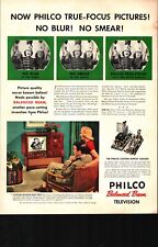 1951 Philco Balanced Beam Television Vintage Original Magazine Print Ad D5 picture