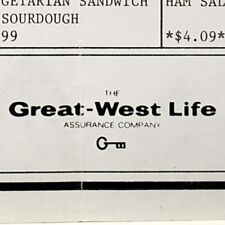 1994 Great West Life Assurance Company Menu Osborne St Winnipeg Manitoba Canada picture