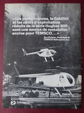 4/1982 PUB HUGHES 500 SERIES HELICOPTER TEMSCO HELICOPTERS KEN EICHNER FRENCH AD picture