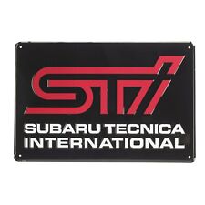 Genuine Subaru STi Logo Recycled Garage Sign Impreza Wrx Sti Rally Die Cut picture
