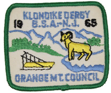 MINT Vintage 1965 Klondike Derby Orange Mountain Council Patch New Jersey Scouts picture