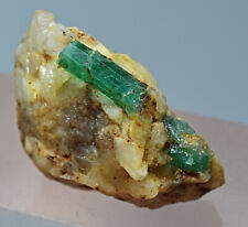 Natural Nice Green Color Emerald Crystal On Matrix 24 Carat picture