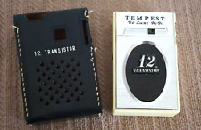 Vintage TEMPEST HI-FI DELUXE 12 TRANSISTOR AM RADIO Model AK1047 with Case picture