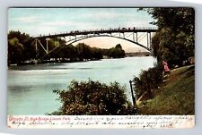 Chicago IL-Illinois, High Bridge, Lincoln Park, Antique, Vintage c1905 Postcard picture