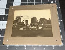 1900s Mansfield OH Ohio CEMETERY Sharpless E Bird Wagon Antique Snapshot PHOTO picture