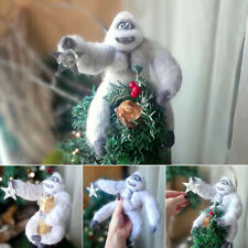 Christmas Tree Topper Abominable Snowman Xmas Chimpanzees Ornament Party Decor picture