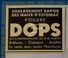 DR DUBOIS Alkalinophosphate DOPS POWDER Pharmacy Advertising 1939 Advert picture