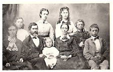 B & White Photo / Postcard Whipple Family Portrait 1868 picture