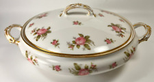 Vintage Limoges Haviland CH Field GDA France Casserole Covered Dish Pink Roses picture