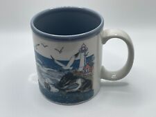 Vintage Textured OTAGIRI Seagull, Ocean, & Lighthouse Coffee/Tea Mug picture