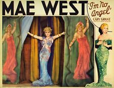 1933 MAE WEST in I'M NO ANGEL Mini Lobby Card PHOTO  (206-P ) picture