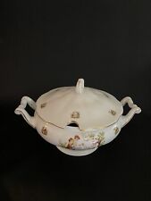 Favolina Man & Lady Gold Trim Tureen and  Lid  Only Made In Poland 3698 picture
