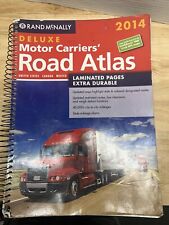 RAND MCNALLY 2014 DELUXE LAMINATED PAGED SPIRAL BOUND MOTOR CARRIERS ROAD ATLAS picture