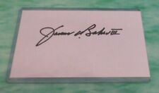 James Baker signed autographed 3x5 index card Sec of State & Sec of Treasury  picture