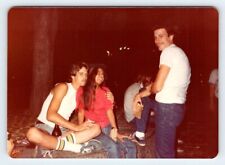 Vtg 1982 Photo Handsome Young Man Tube Socks Pretty Girl Beer Night 1980's R162A picture