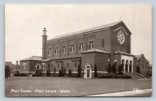RPPC Post Chapel FORT LEWIS Washington Boyd Ellis Photo VINTAGE Postcard picture