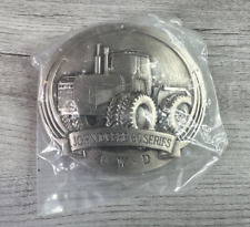 Vintage 1989 John Deere 60 Series 4WD Tractor Pewter Belt Buckle Moline IL NEW picture