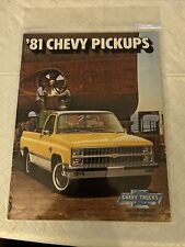 Original 1981 Chevrolet Pickup Truck Sales Brochure Chevy picture