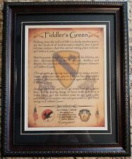 MC-BEST: Army Cavalry Fiddler's Green FRAMED MATTED PERSONALIZED  picture