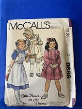 McCall’s Children’s /Girl’s Dress, Pinafore, Bonnet, Tie Belt # 8686 Size 5 VTG picture