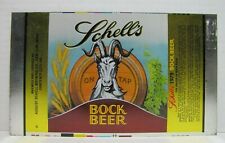 SCHELL'S BOCK BEER ON TAP TIN METAL ADVERTISING UNUSED CAN SIGN BAR PUB *A2PS picture