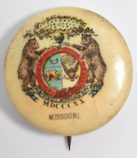 Vintage C. 1890s Sweet Caporal Cigarette Missouri Pinback Tobacco Advertising picture