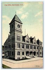 1914 Post Office Exterior Building Manchester New Hampshire NH Vintage Postcard picture