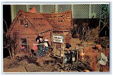 Custer South Dakota Postcard Western Woodcarvings Museum Miniature c1960 Vintage picture