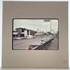 60s 35mm Slide of Wisconsin Dells Street Scene Old Classic Cars #9 picture