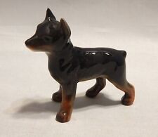 Vtg Goebel Porcelain Mini Doberman Pinscher Puppy Dog Figurine W. Germany 1970's picture