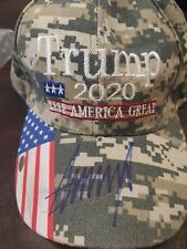 President Donald Trump Hand Signed Authentic Autographed Hat w/ Letter C.O.A.  picture