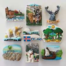 Norway Iceland Finland  Tourism Travel Souvenir Art 3D Resin Fridge Magnet picture