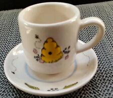 Vintage Mini Hunny Bee Comb Saucer & Cup Doll House Size picture