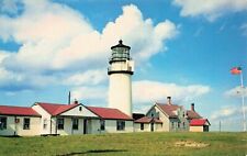 Postcard Highland Light Lighthouse Truro Cape Cod Massachusetts MA Vintage picture