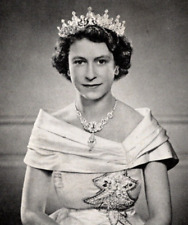 H.M. Queen Eliabeth ll Classic Portrait of Beautiful Queen Wearing Crown Jewels picture