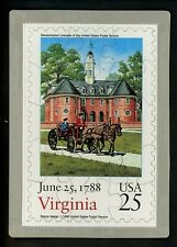 Novelty Vintage postcard Jigsaw Puzzle Card #2345 Virginia Statehood Stamp picture