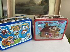 2 Vtg Lunch Boxes the Muppets and the pink Panther picture